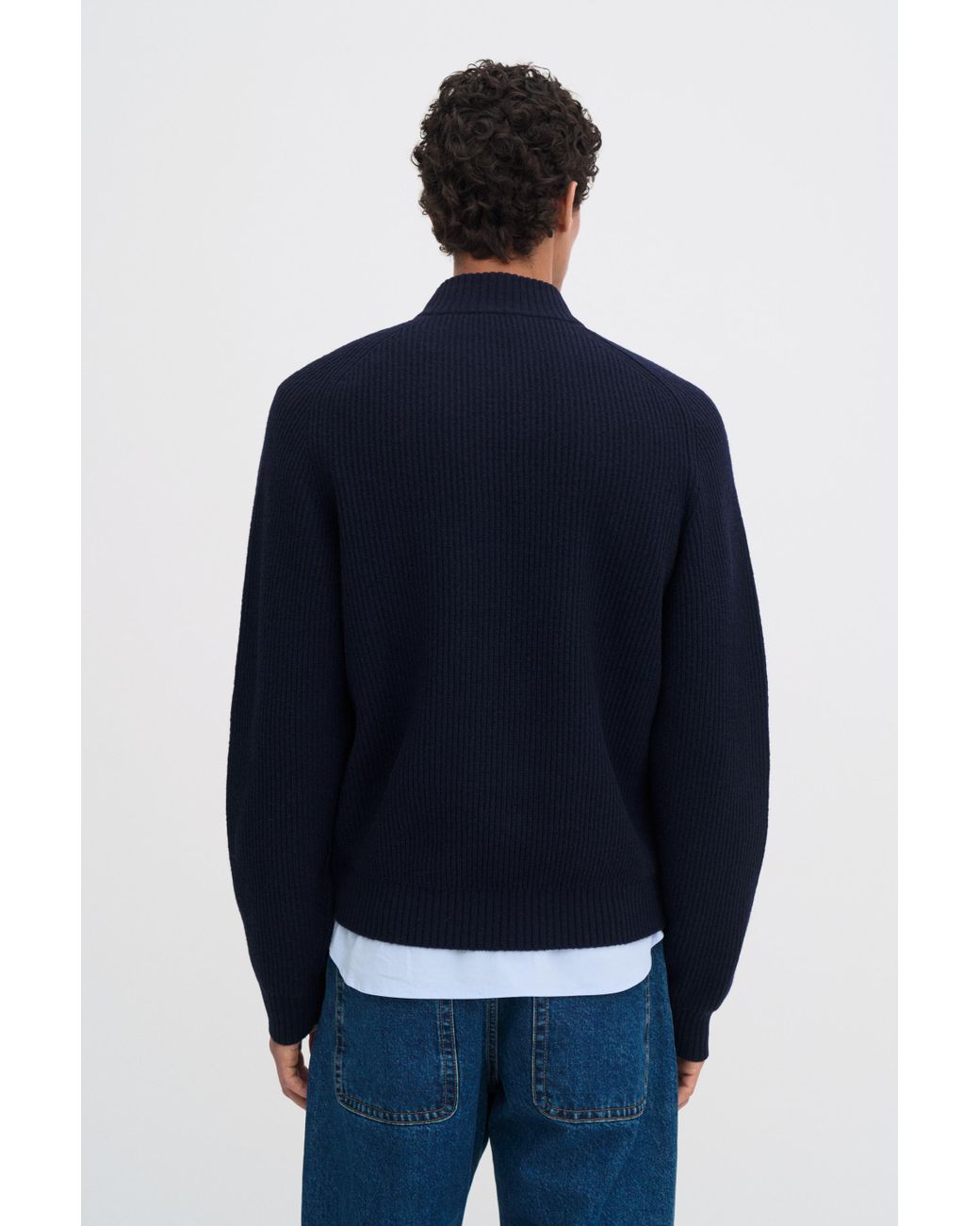 Filippa K Wool Half Zip Sweater in Blue for Men | Lyst Filippa K Wool Half Zip Sweater in Blue for Men | Lyst