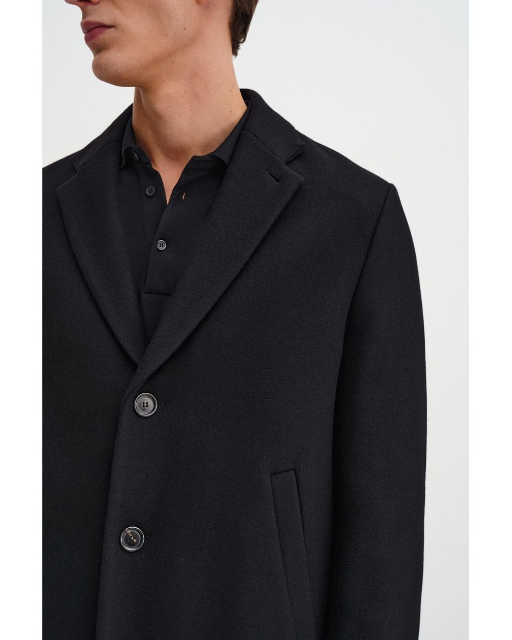 Filippa K Black London Coat for men