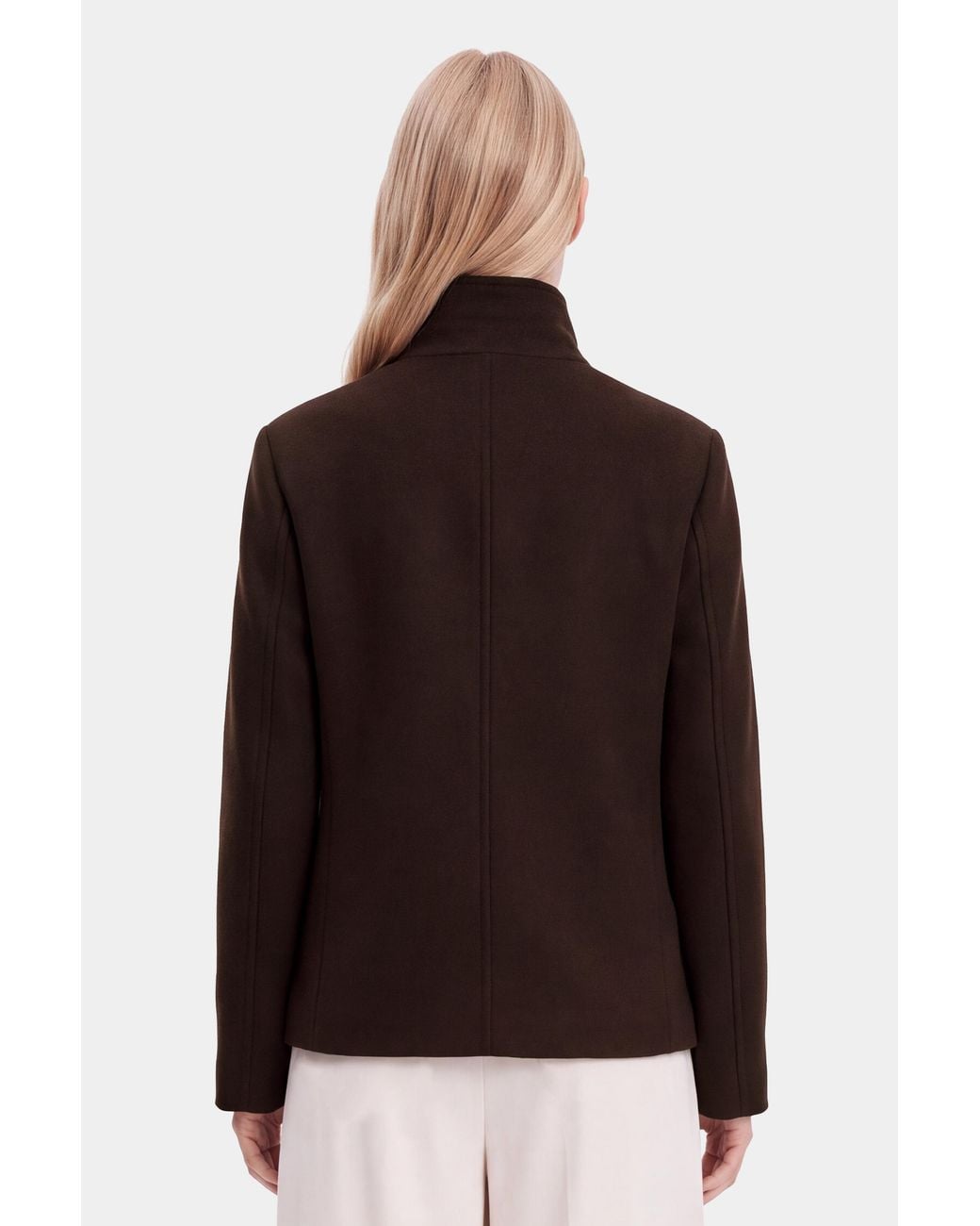 Filippa K Brown Amelia Doublé Peacoat
