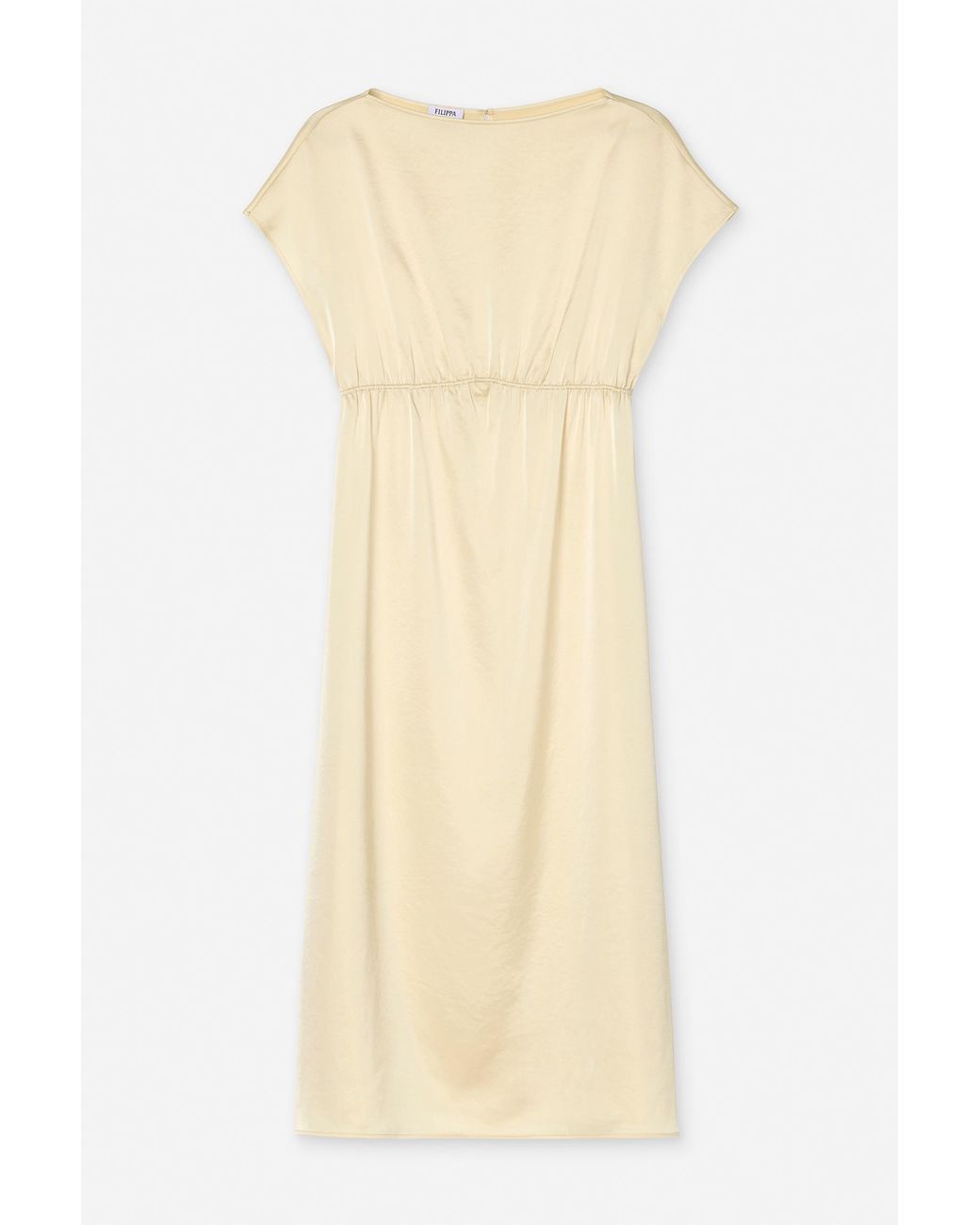 Filippa K Natural Gathered Kimono Boatneck Dress