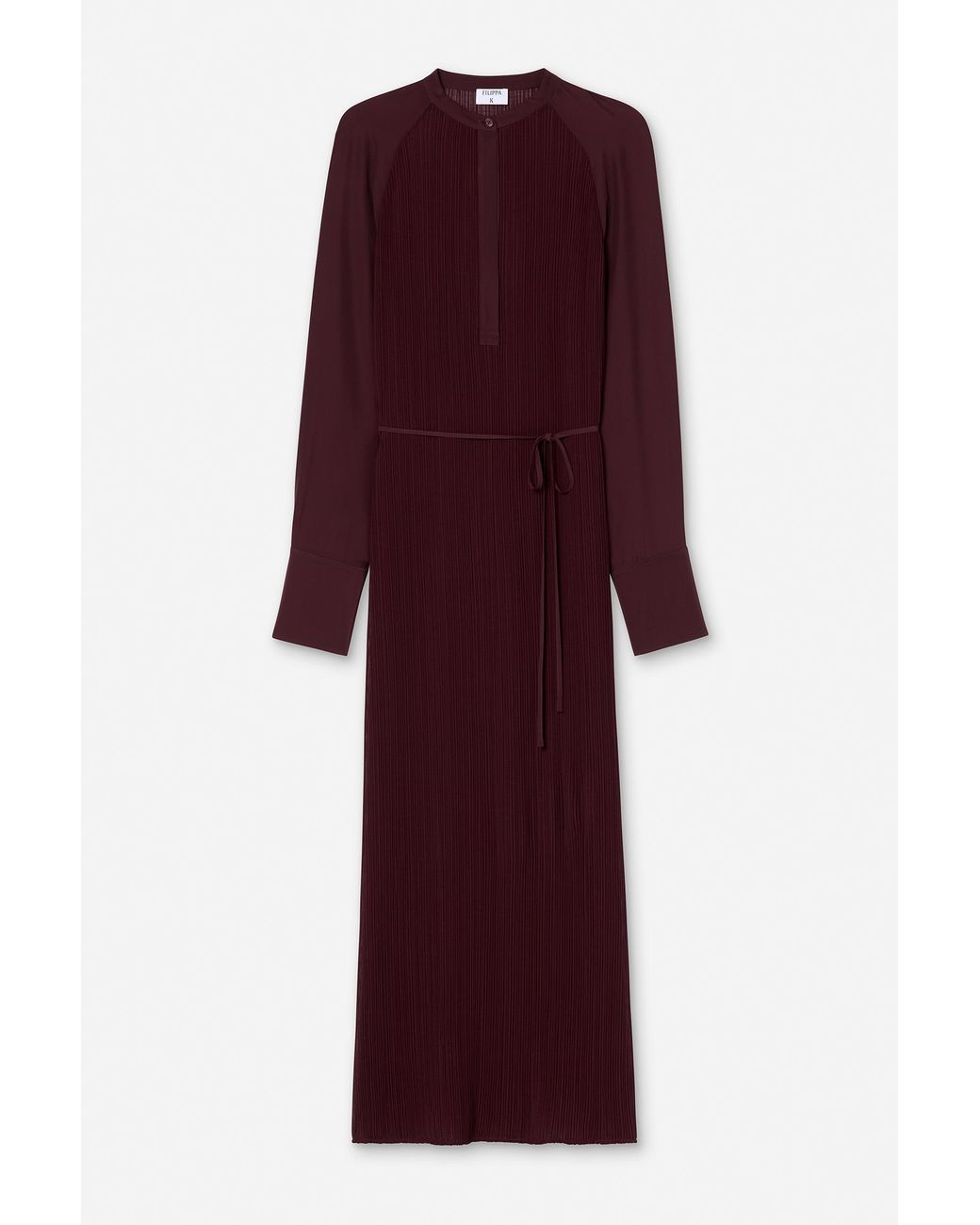 Filippa K Purple Plissé Raglan Dress