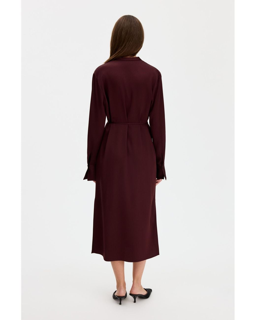 Filippa K Red Half Placket Dress