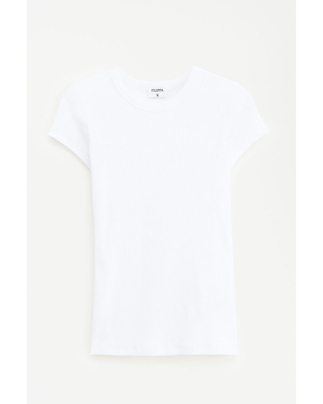 Filippa K White Fine Rib Tee
