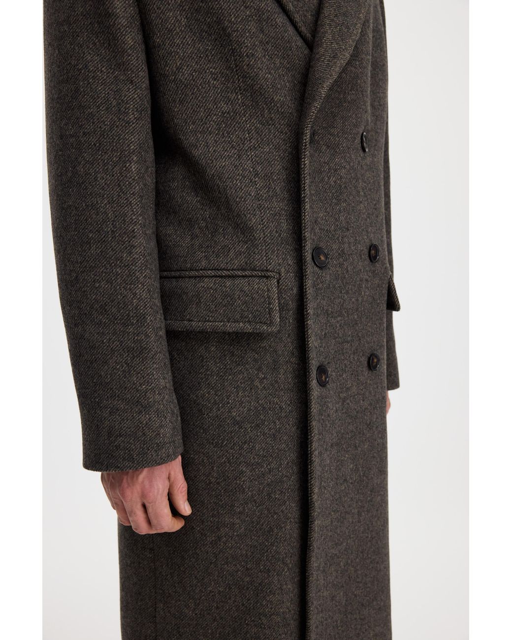 Filippa K Black Damian Twill Coat for men