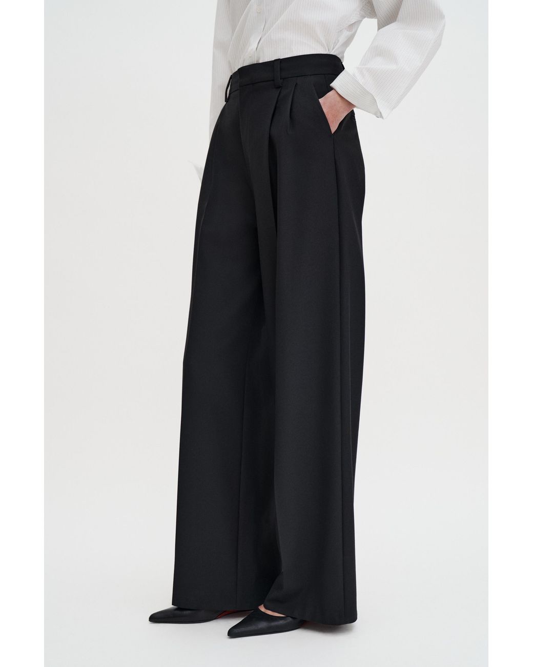 Filippa K White Darcey Wool Trouser