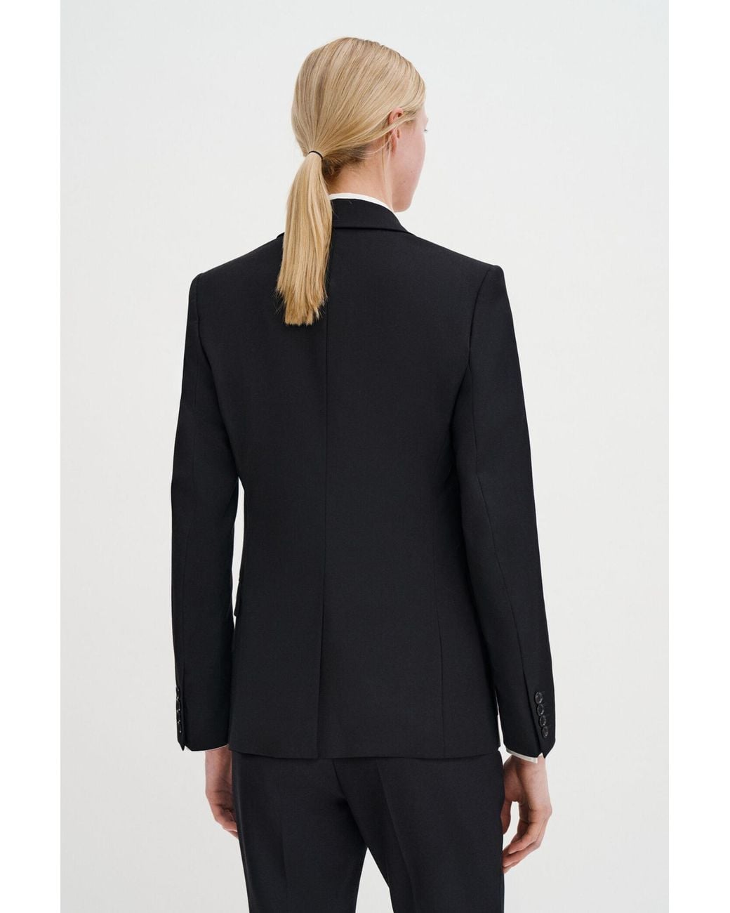 Filippa K Black Sasha Cool Wool Blazer