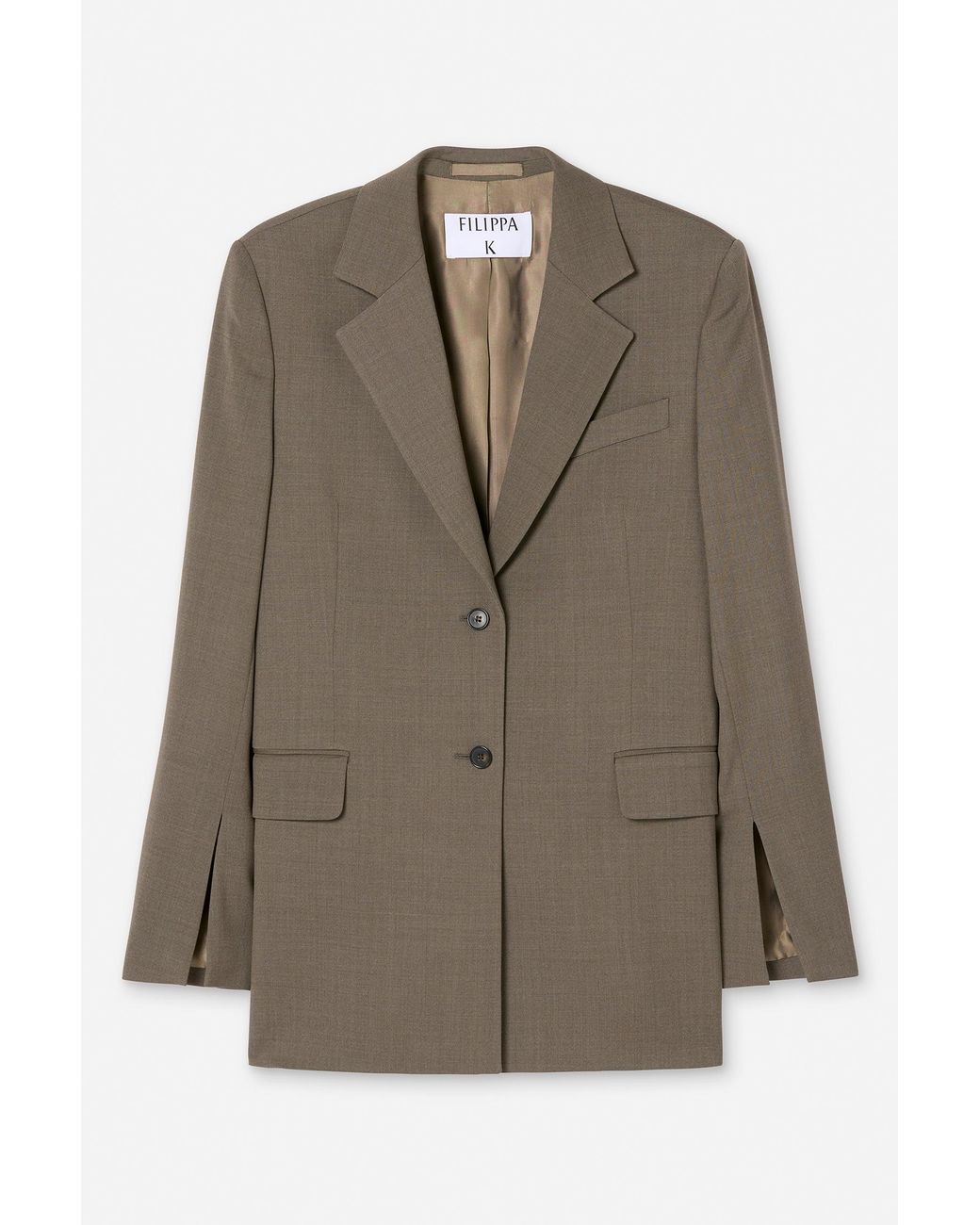 Filippa K Brown Slit Blazer