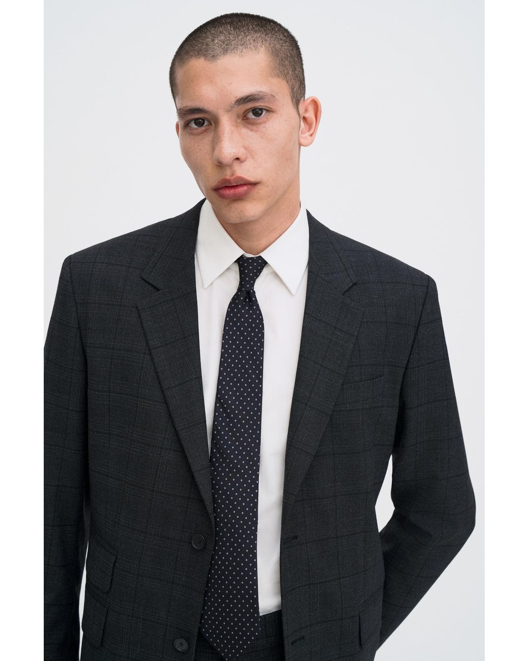 Filippa K Blue Cary Check Blazer for men