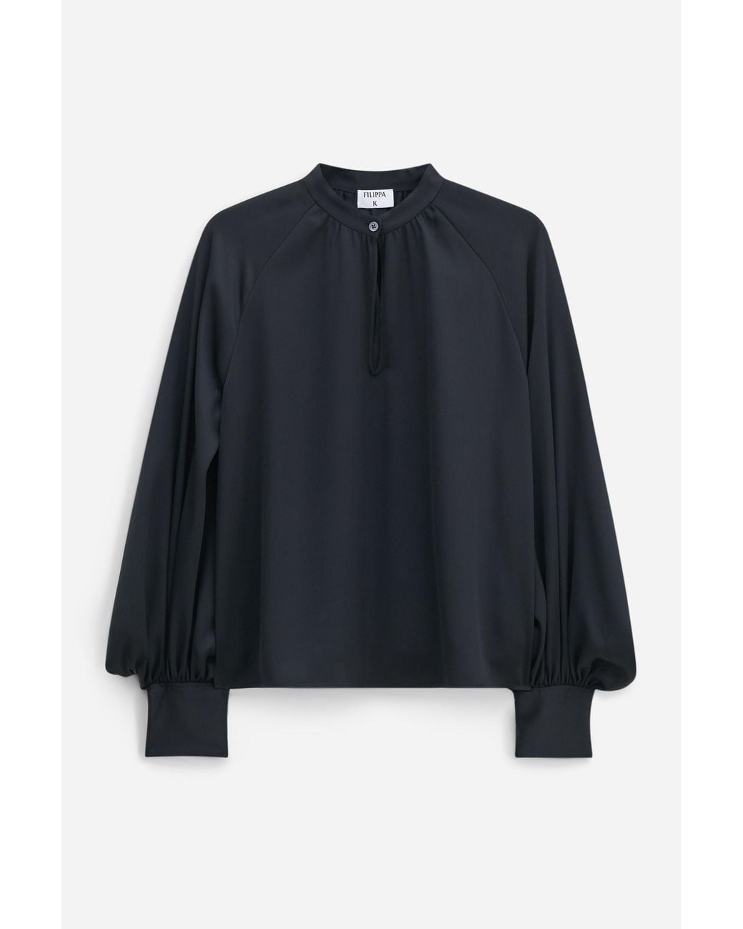 Filippa K Blue Stand Collar Blouse