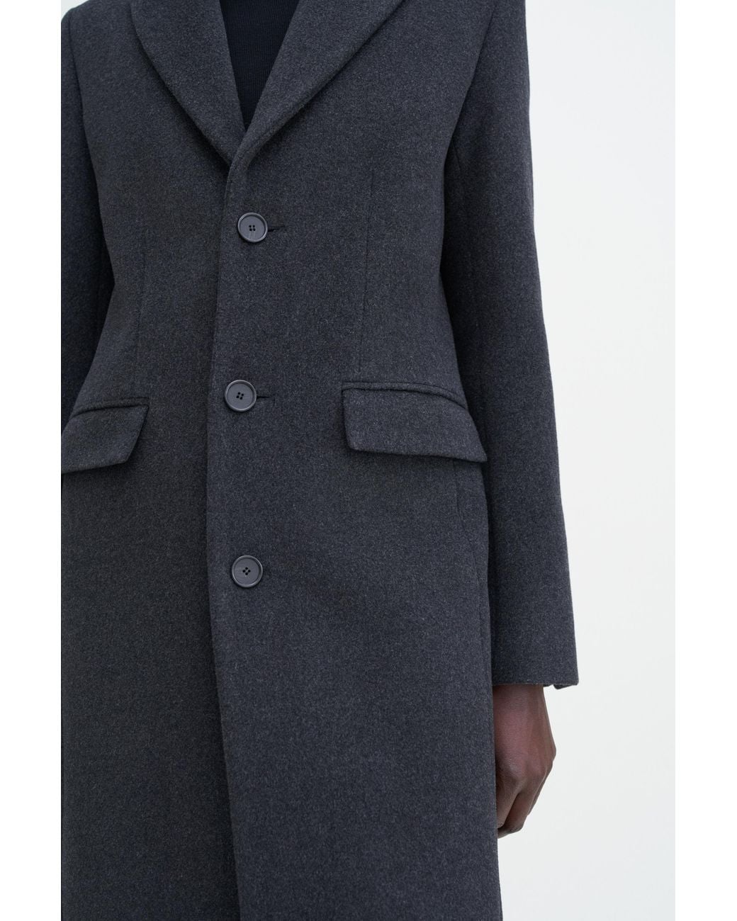 Filippa K Blue 93 Slim Wool Coat