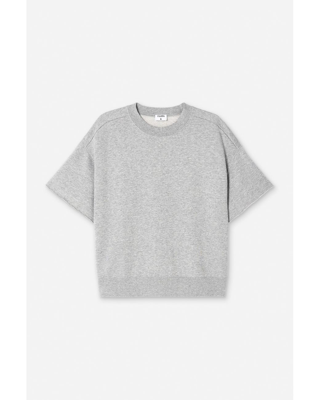 Filippa K Gray Short Sleeve Sweatshirt