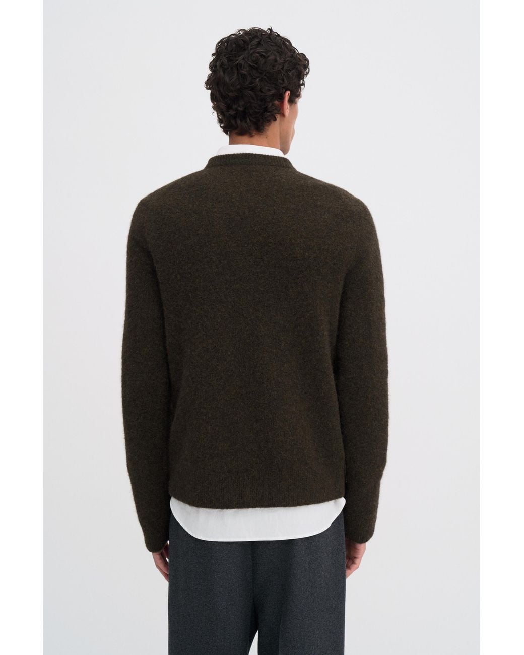 Filippa K Black Wool Yak Sweater for men