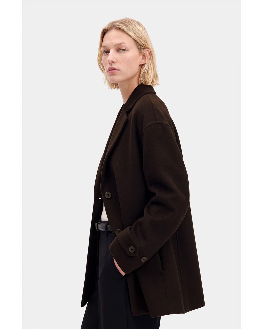 Filippa K Blue Audrey Wool Doublé Jacket