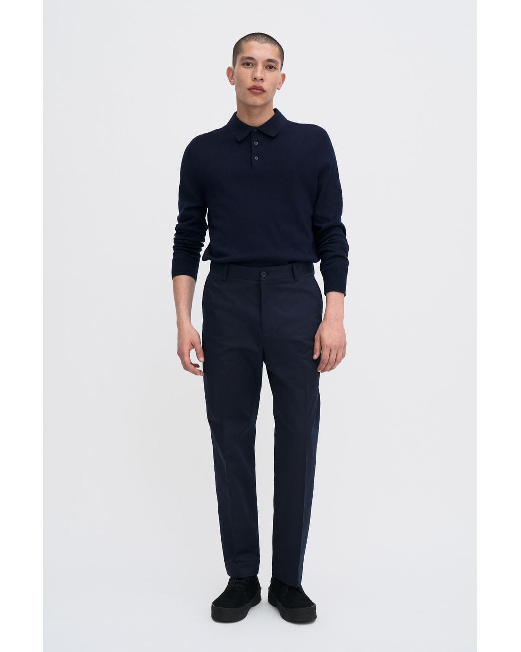 Filippa K Blue Julian Chino Trousers for men
