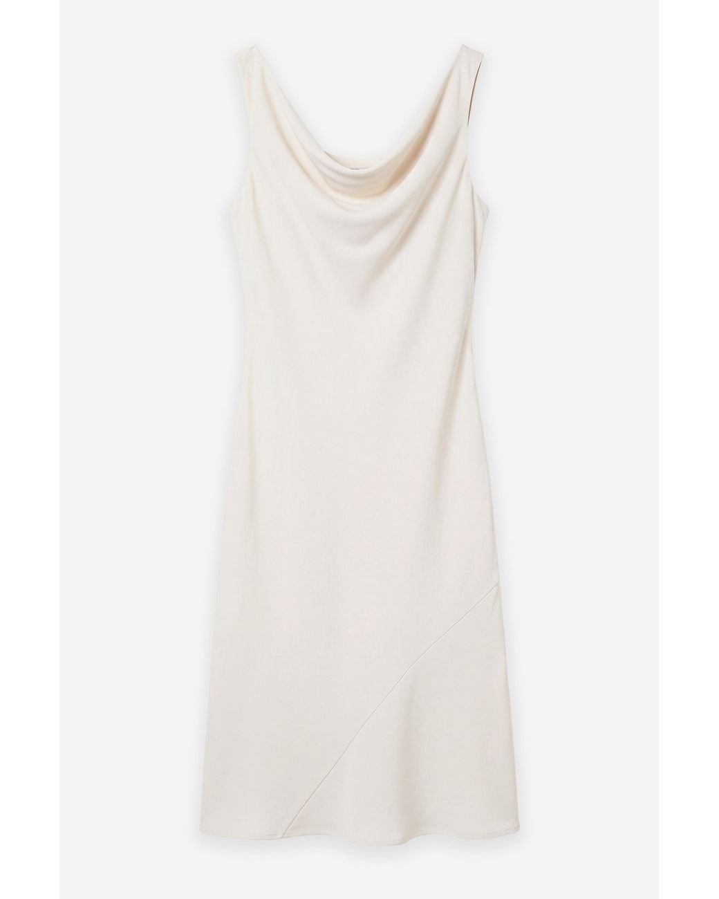 Filippa K White Draped Waterfall Dress
