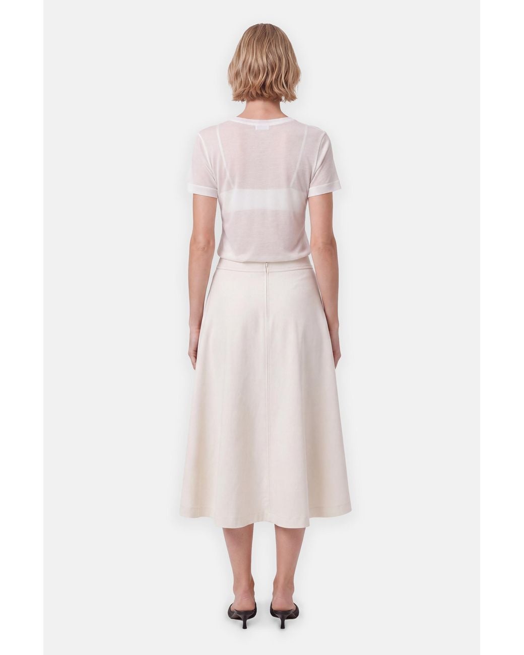 Filippa K White Flared Skirt