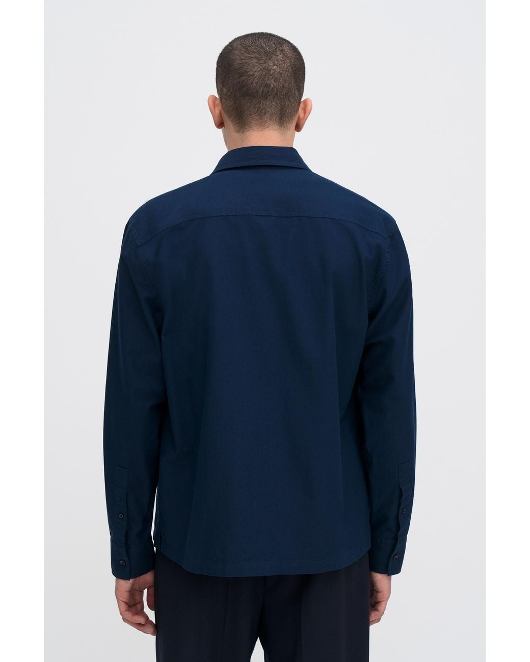 Filippa K Blue Welt Pocket Shirt for men