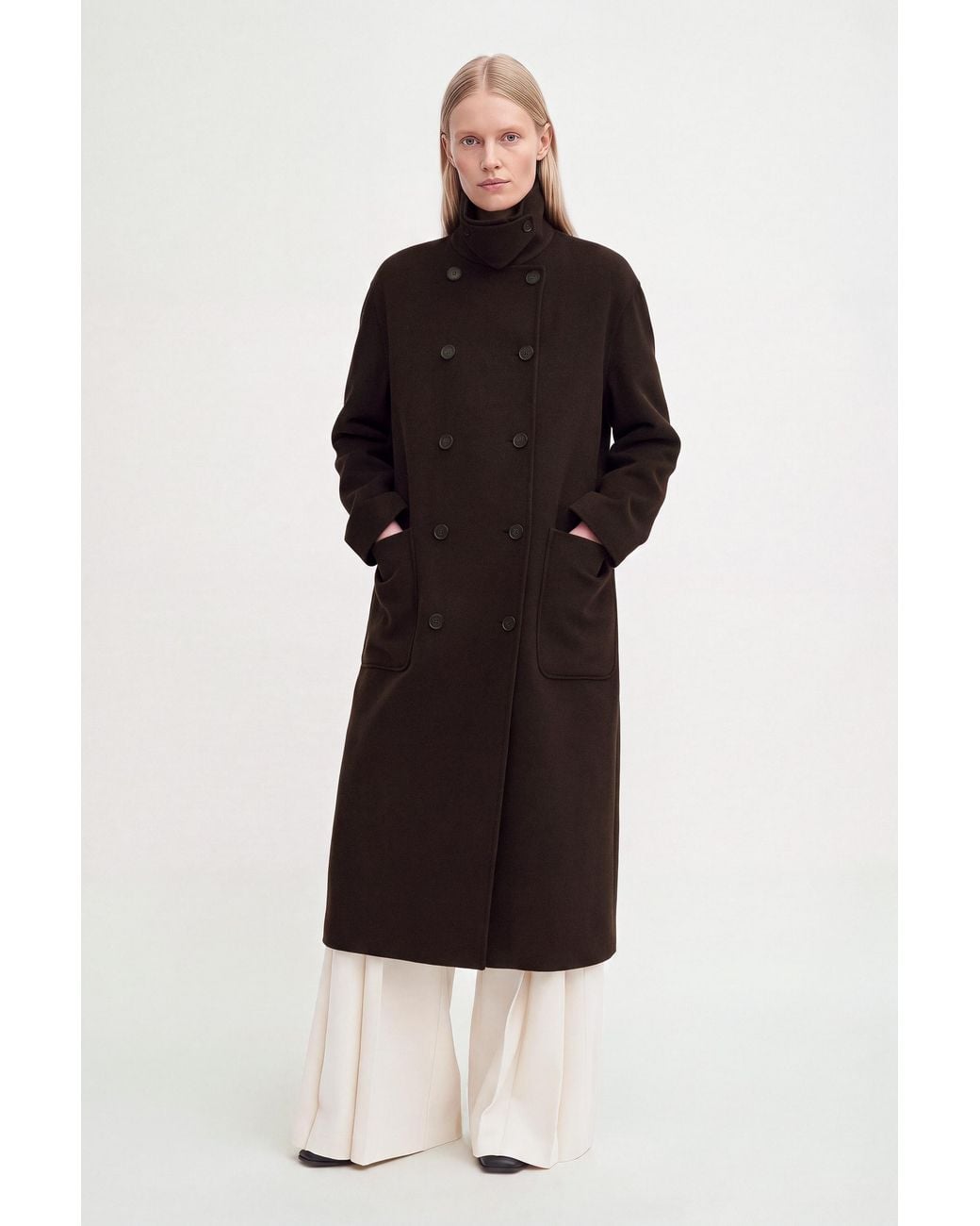 Filippa K Black Amelia Doublé Coat