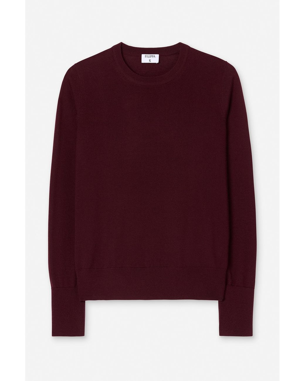 Filippa K Red Merino R-Neck Sweater