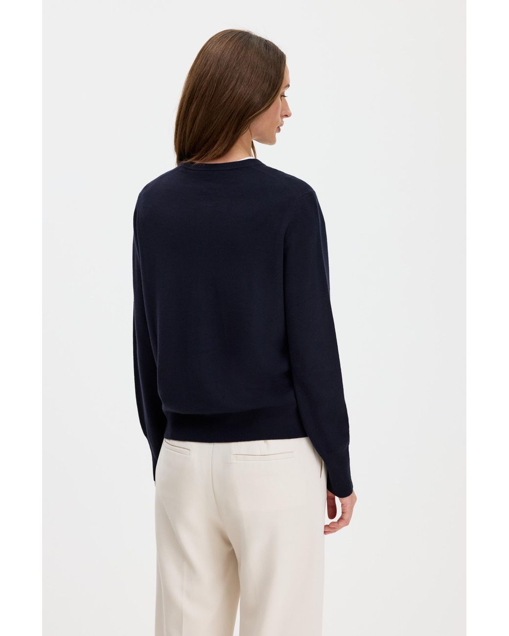 Filippa K Blue Merino Short Cardigan