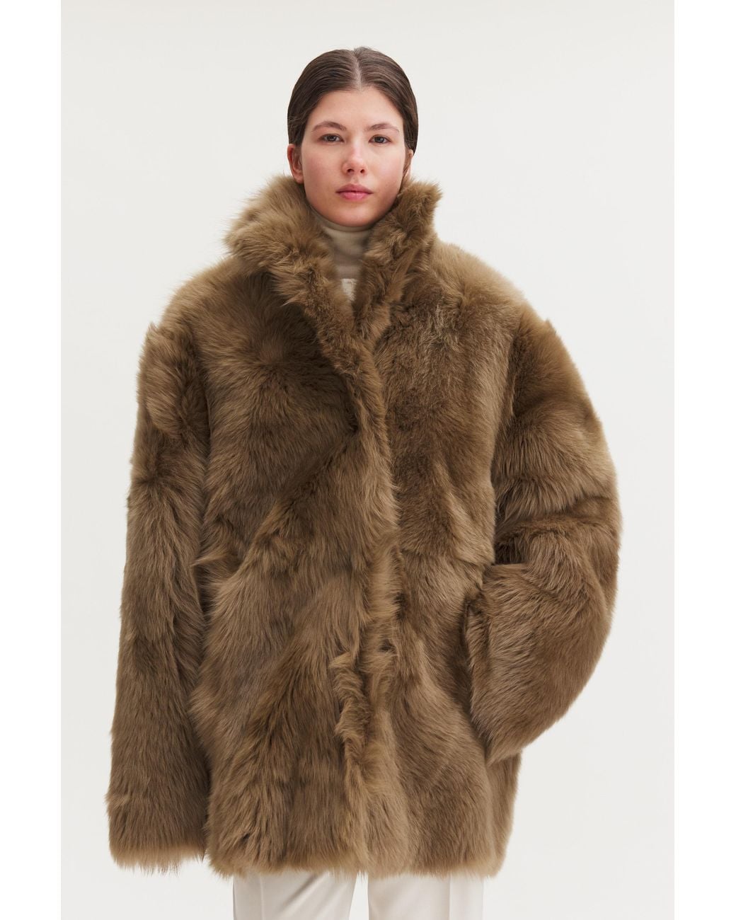 Filippa K Multicolor Shearling Coat