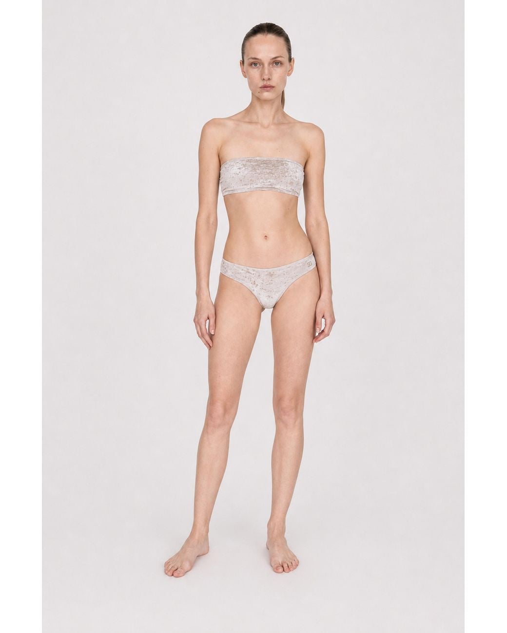 Filippa K White Velvet Hipster Swim Briefs