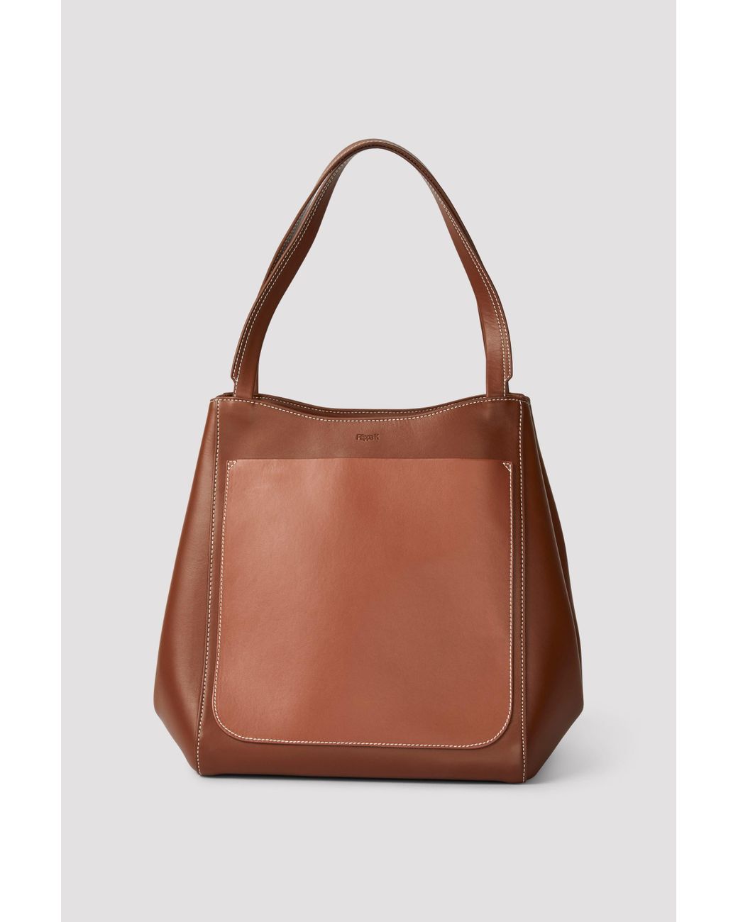 Filippa K Shelby Bucket Mix Leather Bag in Brown | Lyst