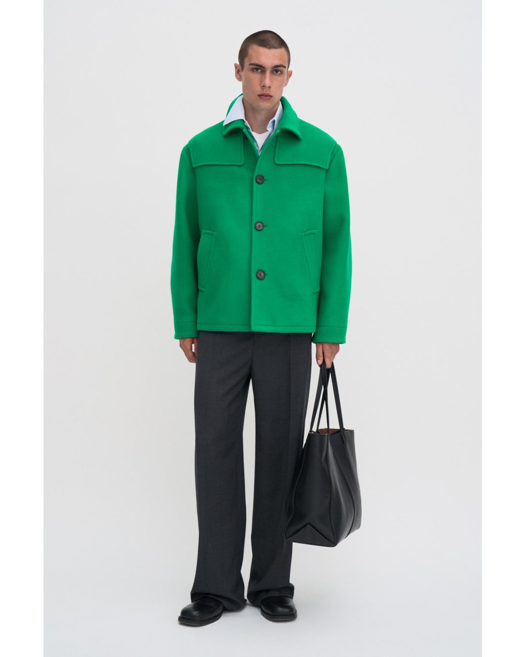 Filippa K Green Wool Donkey Jacket for men