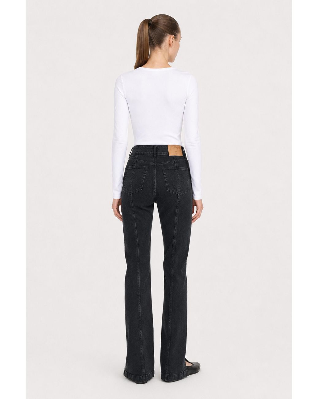 Filippa K Blue 90S Stretch Button Front Jeans