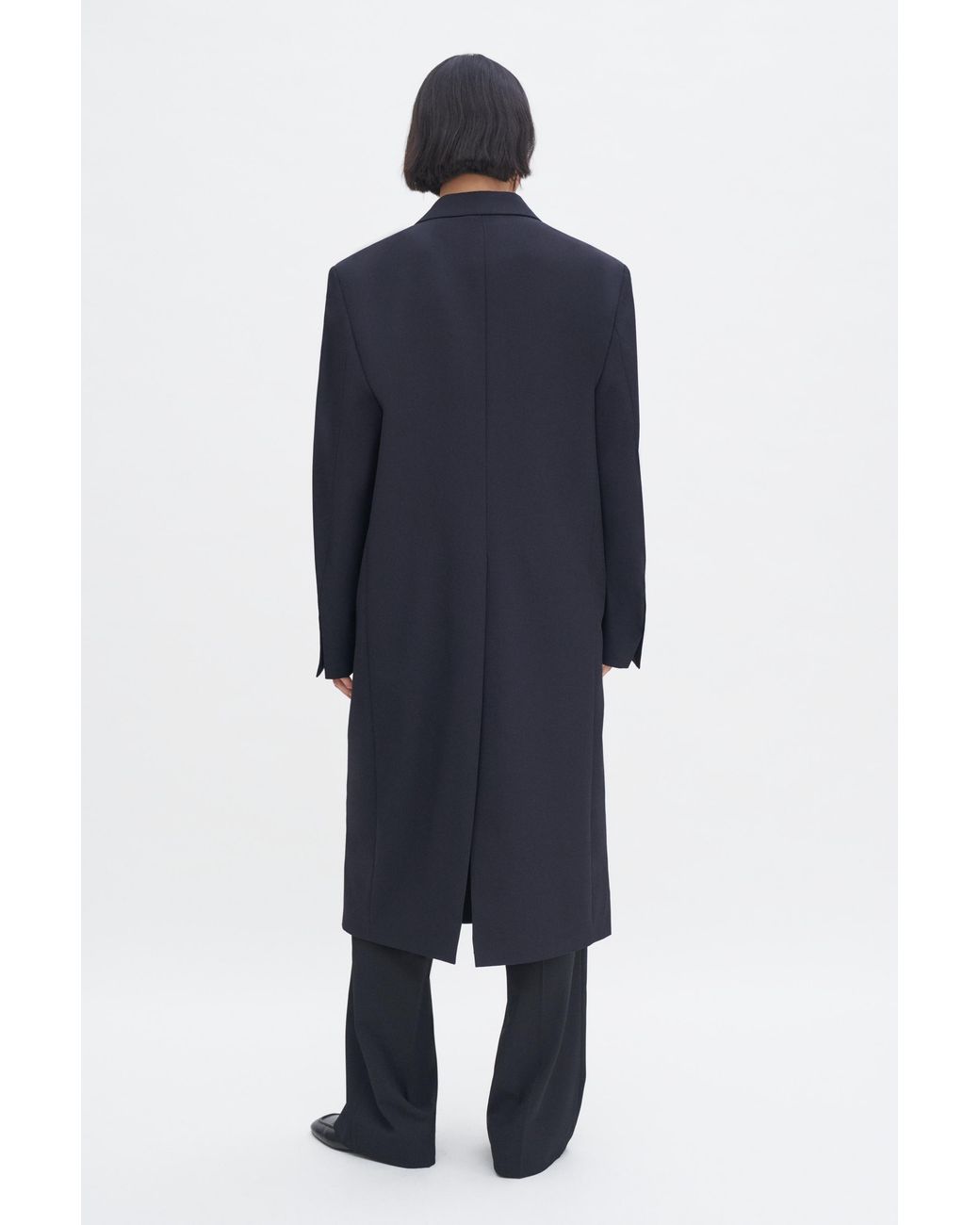 Filippa K Blue Tailored Blazer Coat