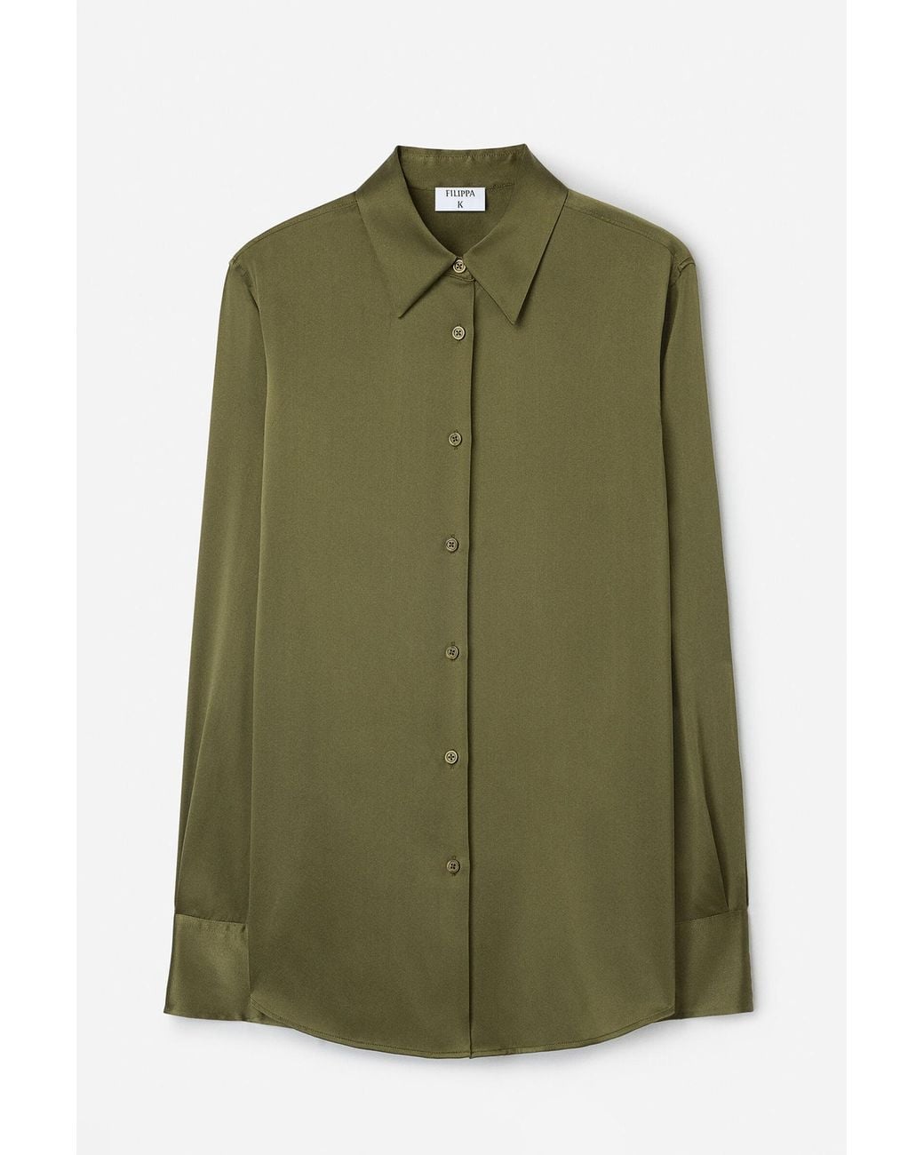 Filippa K Green Silk Shirt