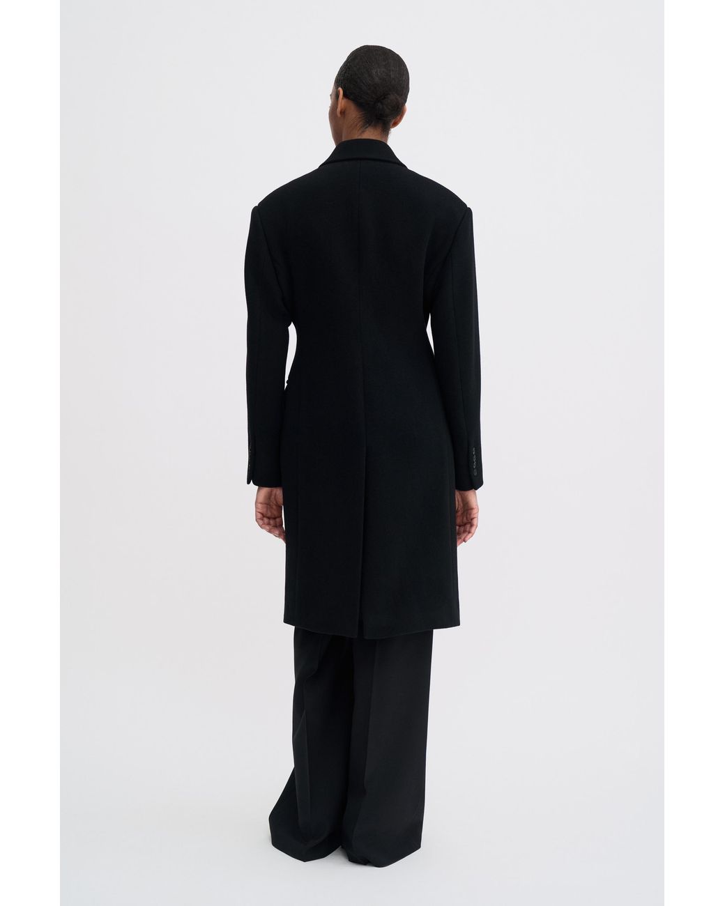 Filippa K Black Harper Wool Coat