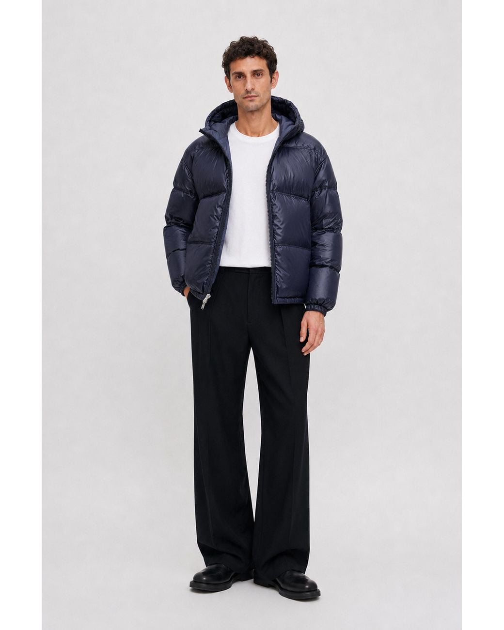 Filippa K Blue Puffer Down Jacket for men