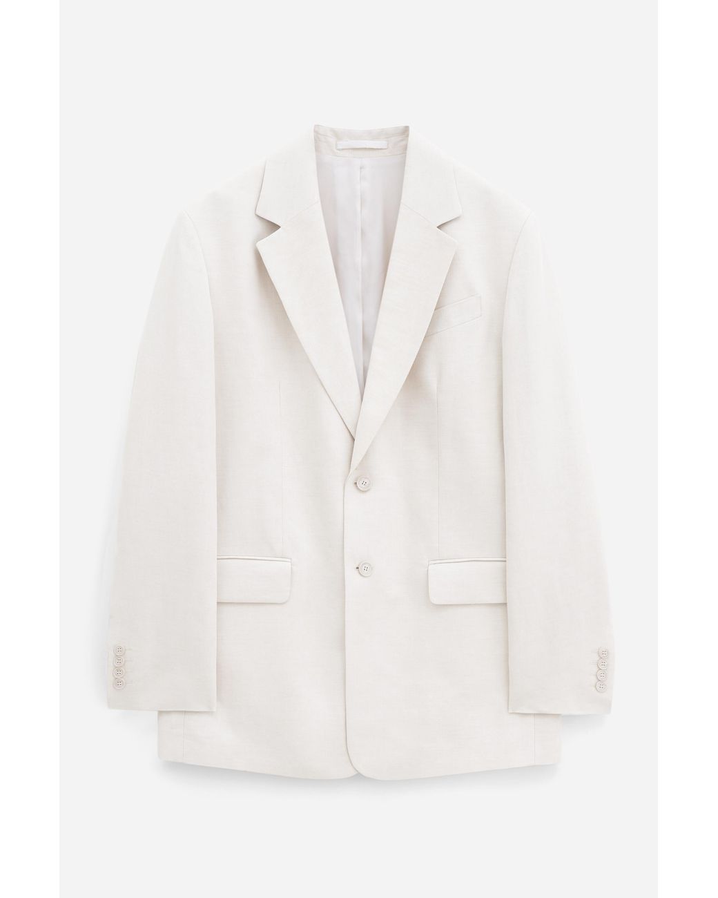 Filippa K White Davina Oversized Cotton Linen