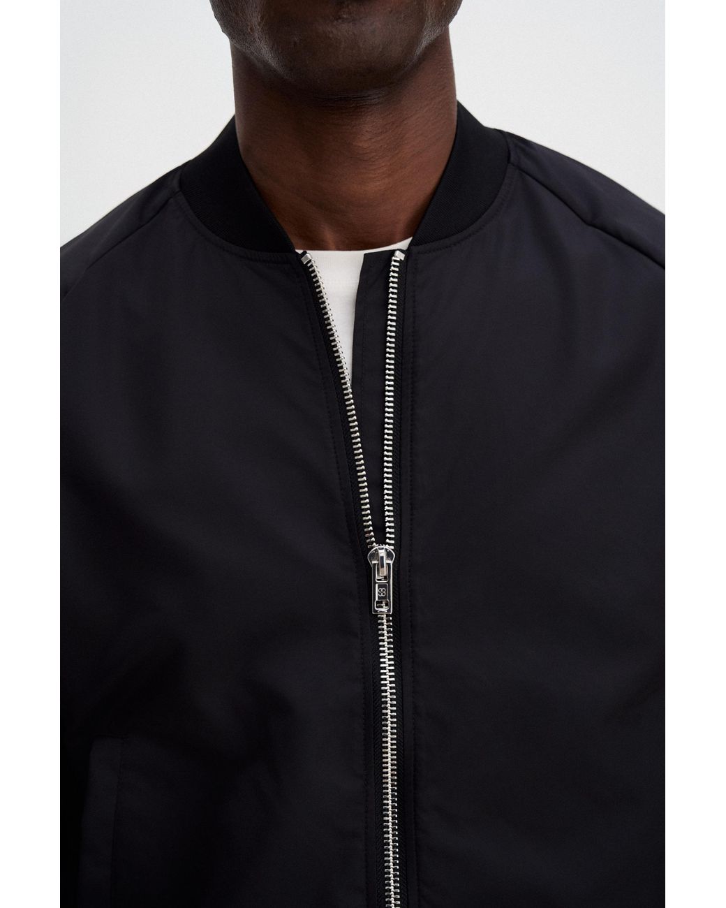 Filippa K Blue Technical Bomber Jacket for men