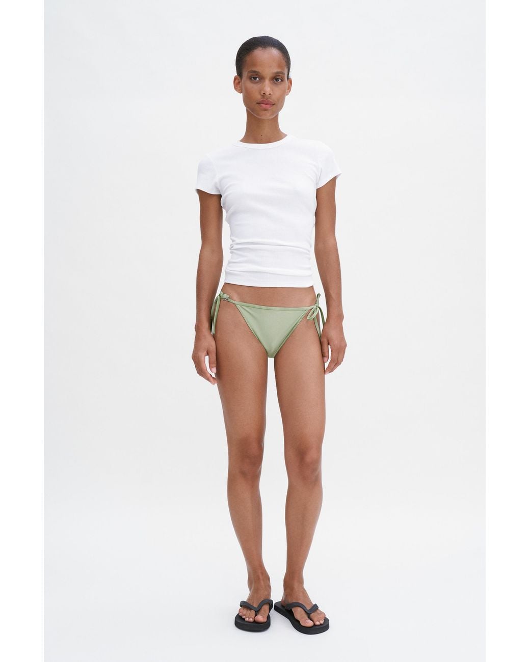Filippa K White Tie Detail Bikini Bottom