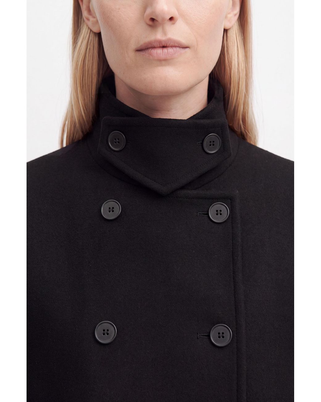 Filippa K Black Amelia Doublé Peacoat