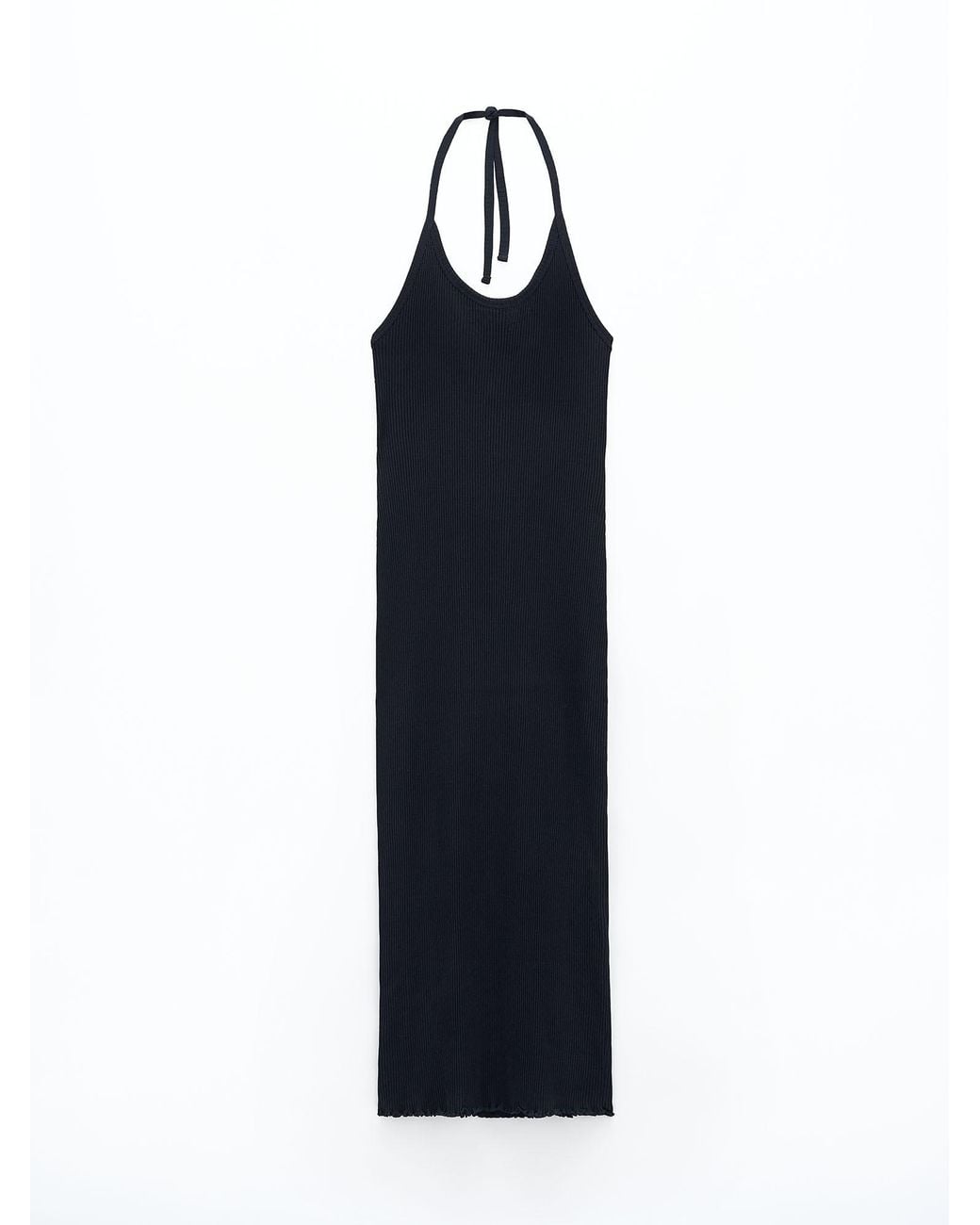 Filippa K Blue Rib Halter Dress