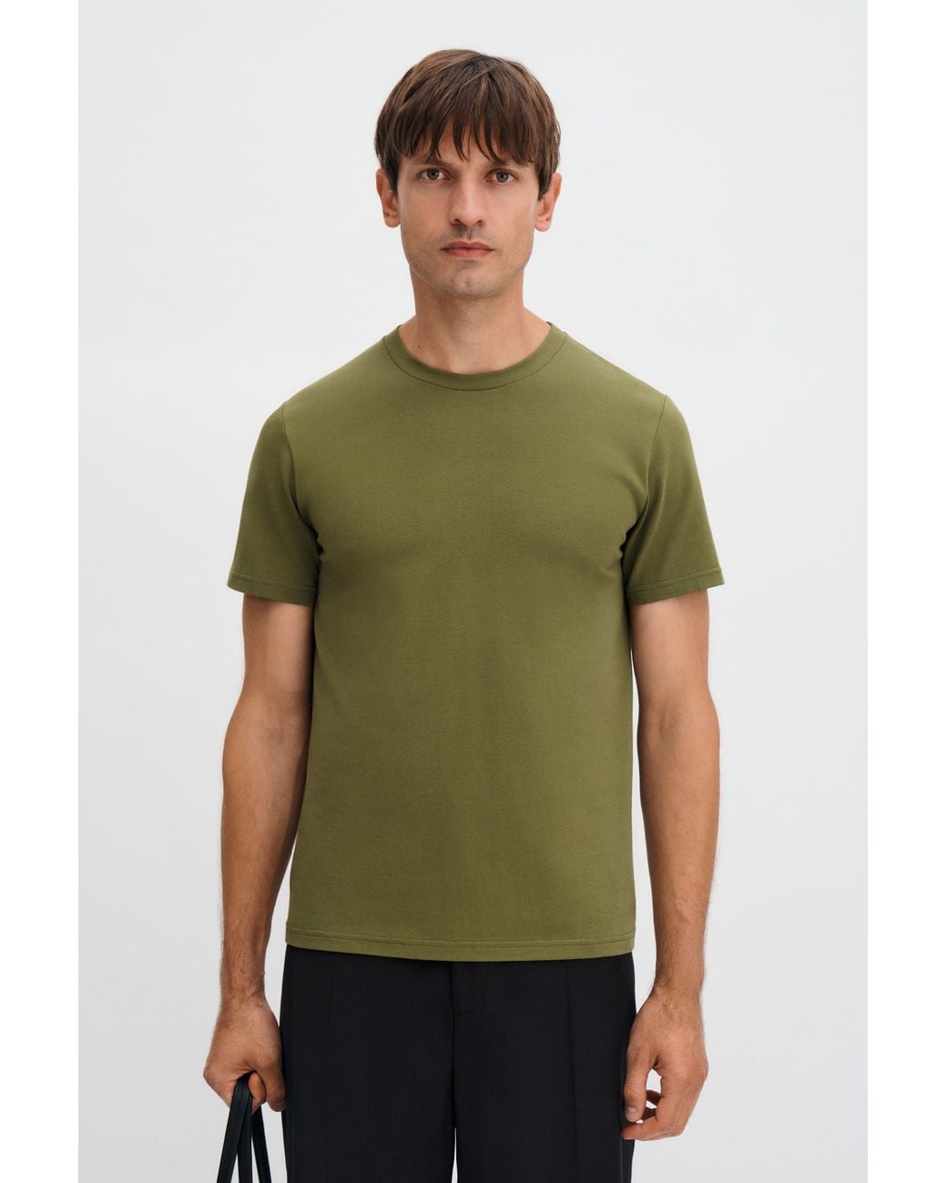 Filippa K Green Stretch Cotton Tee for men