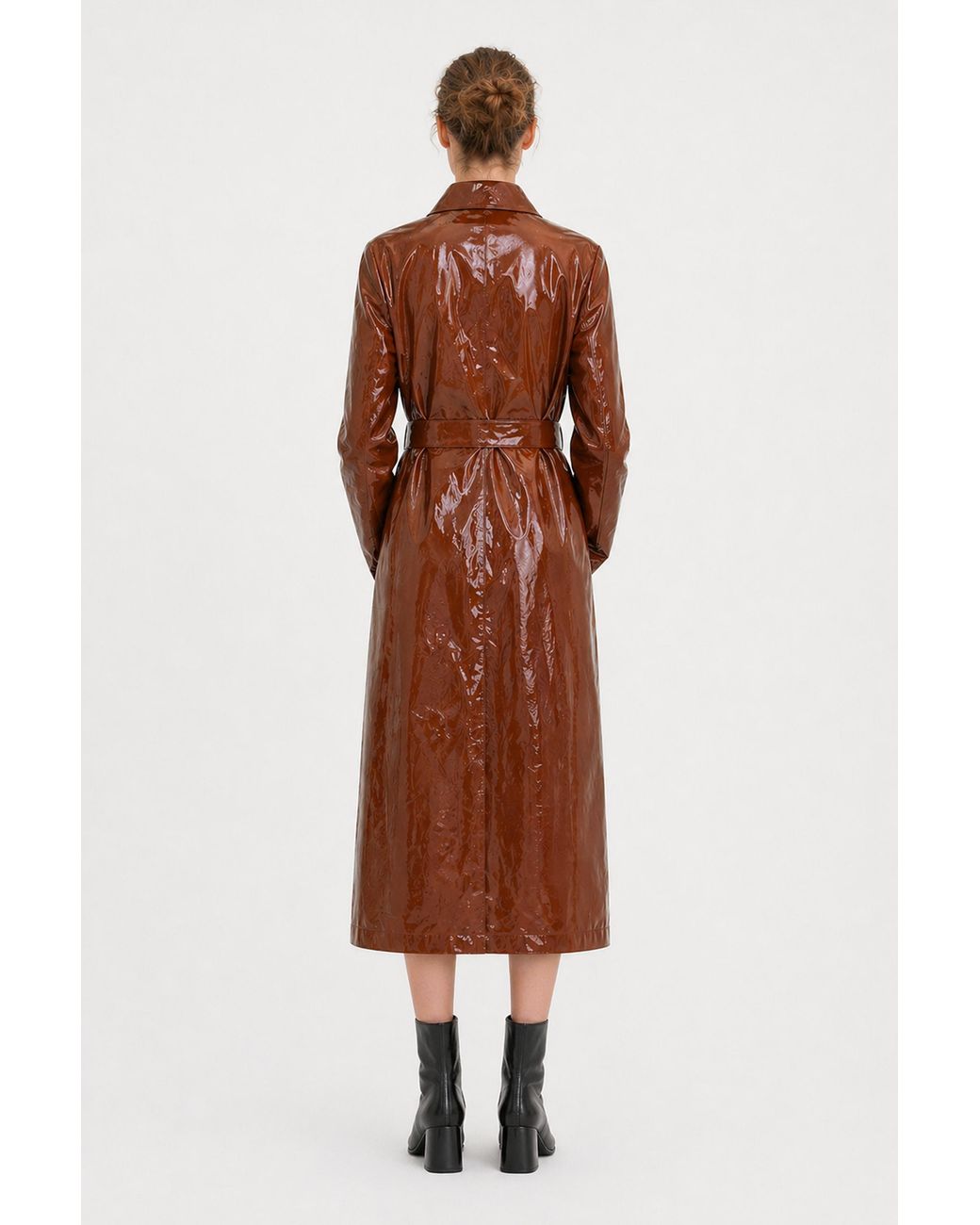 Filippa K Brown Long Car Coat