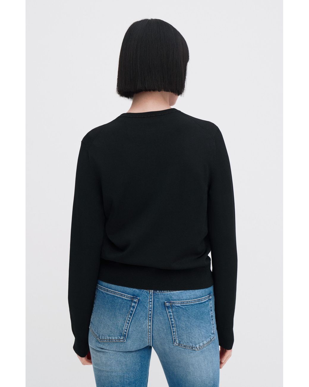 Filippa K Blue Glossy Knit Cardigan
