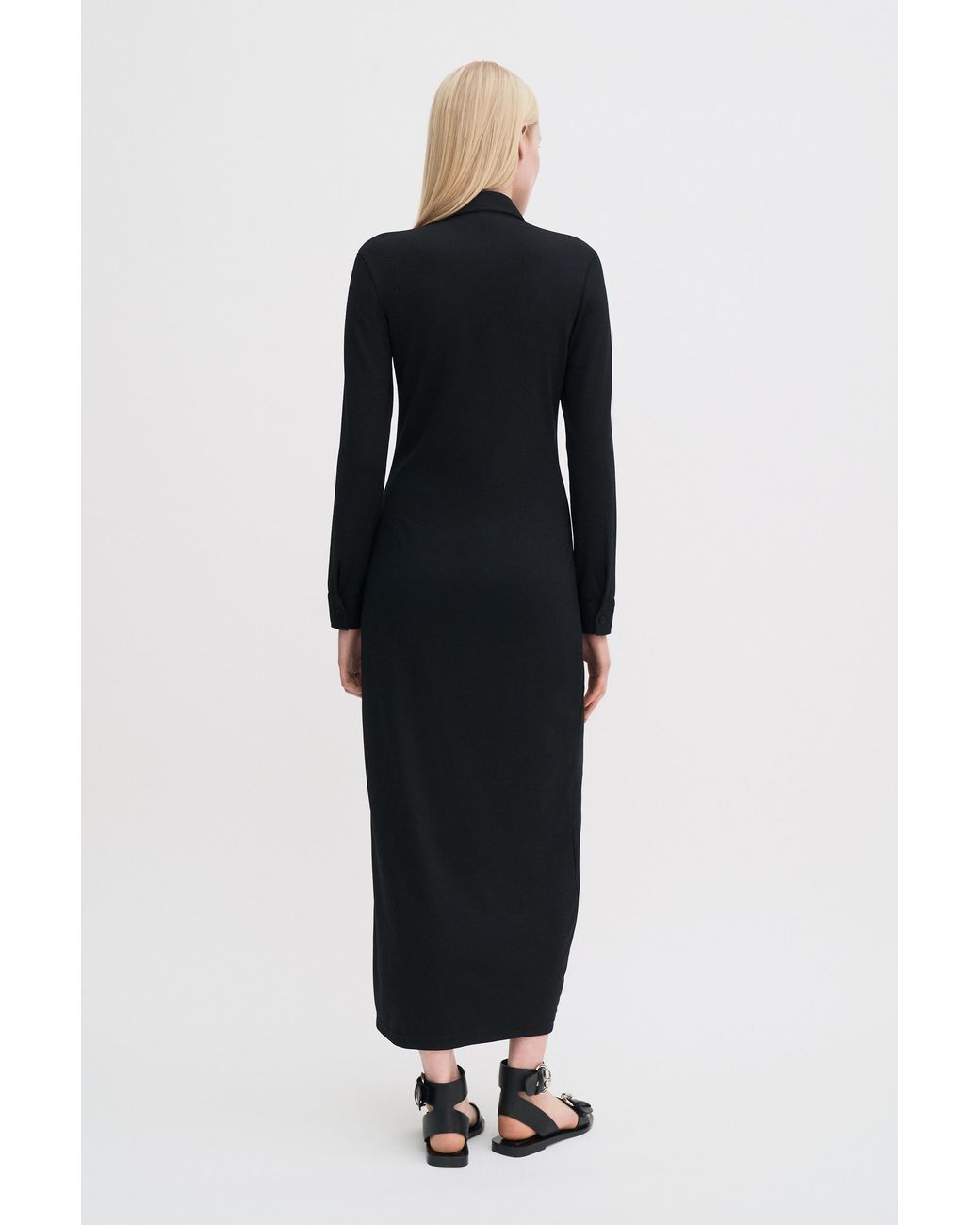 Filippa K Black Jersey Shirt Dress