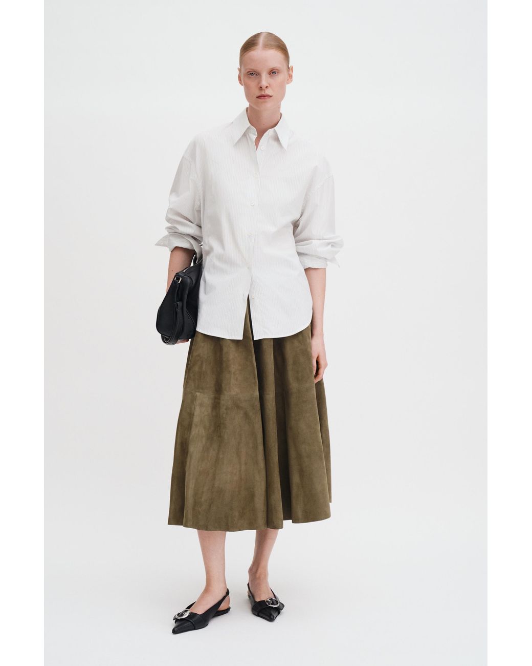 Filippa K White Hourglass Pinstripe Shirt