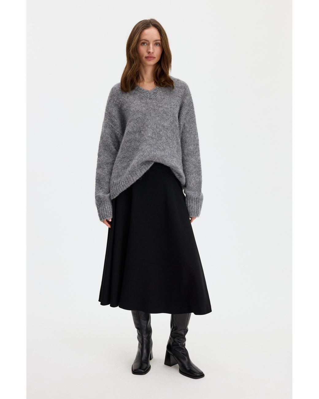 Filippa K Black Knee High Leather Boots