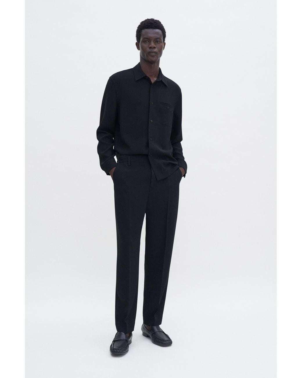 Filippa K Black Soft Nappa Loafers for men