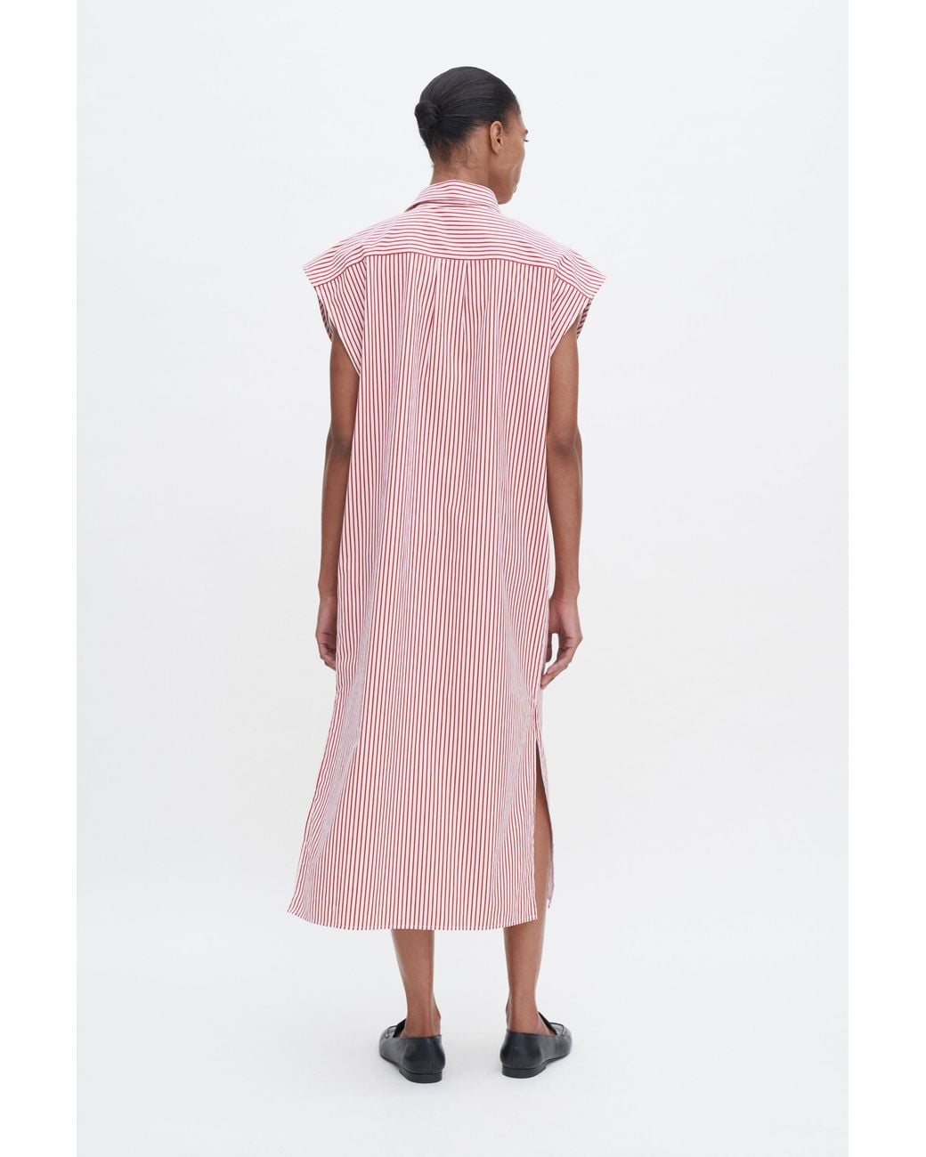 Filippa K Pink Cotton Poplin Shirt Dress