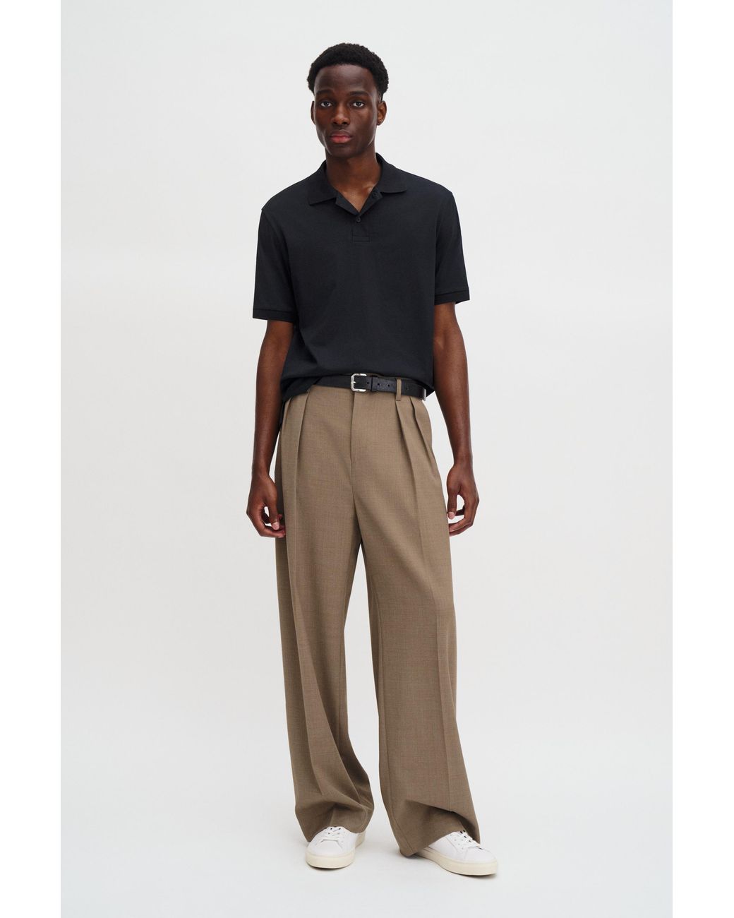 Filippa K Blue Technical Cotton Polo Shirt for men