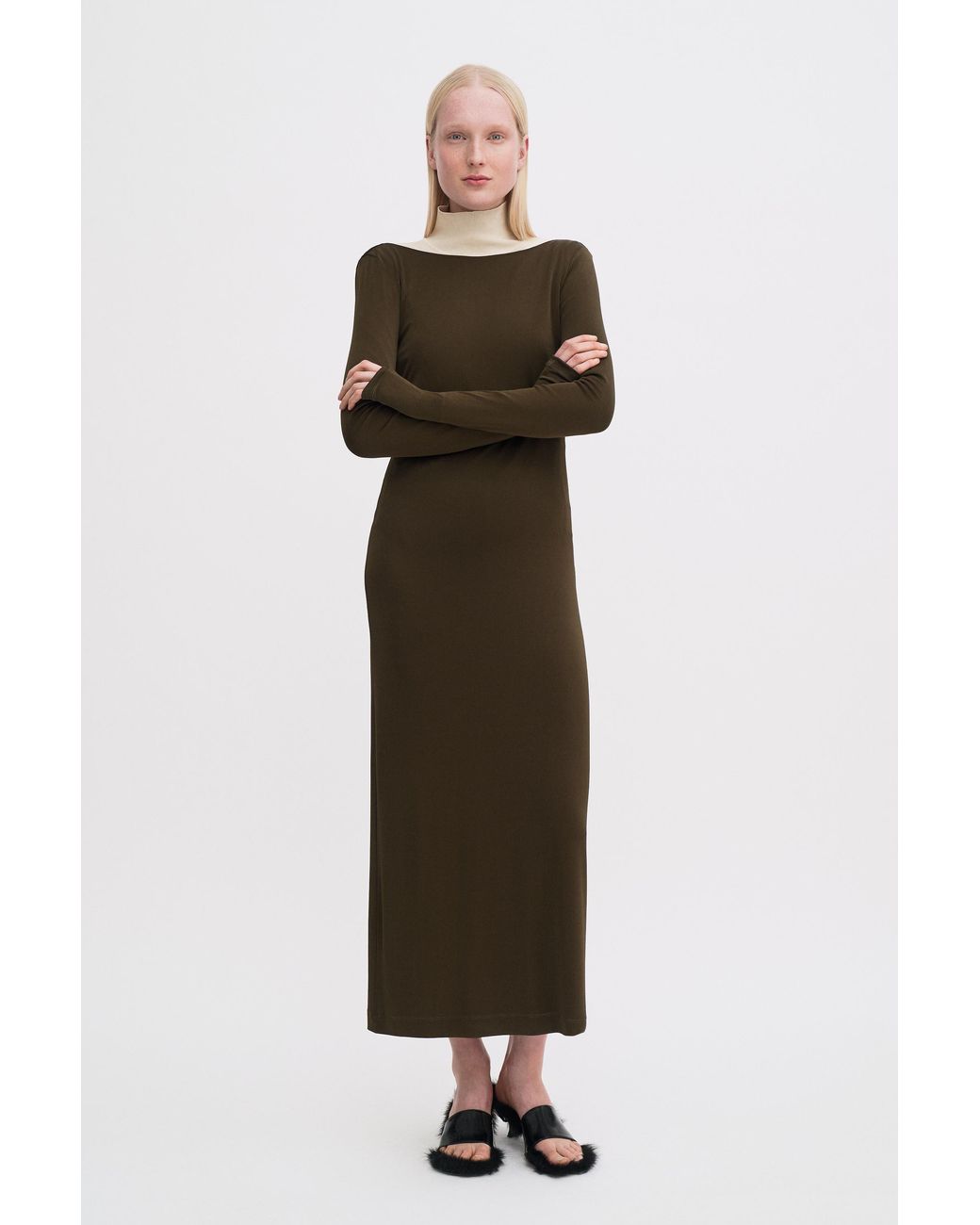 Filippa K White Scooped Back Jersey Dress