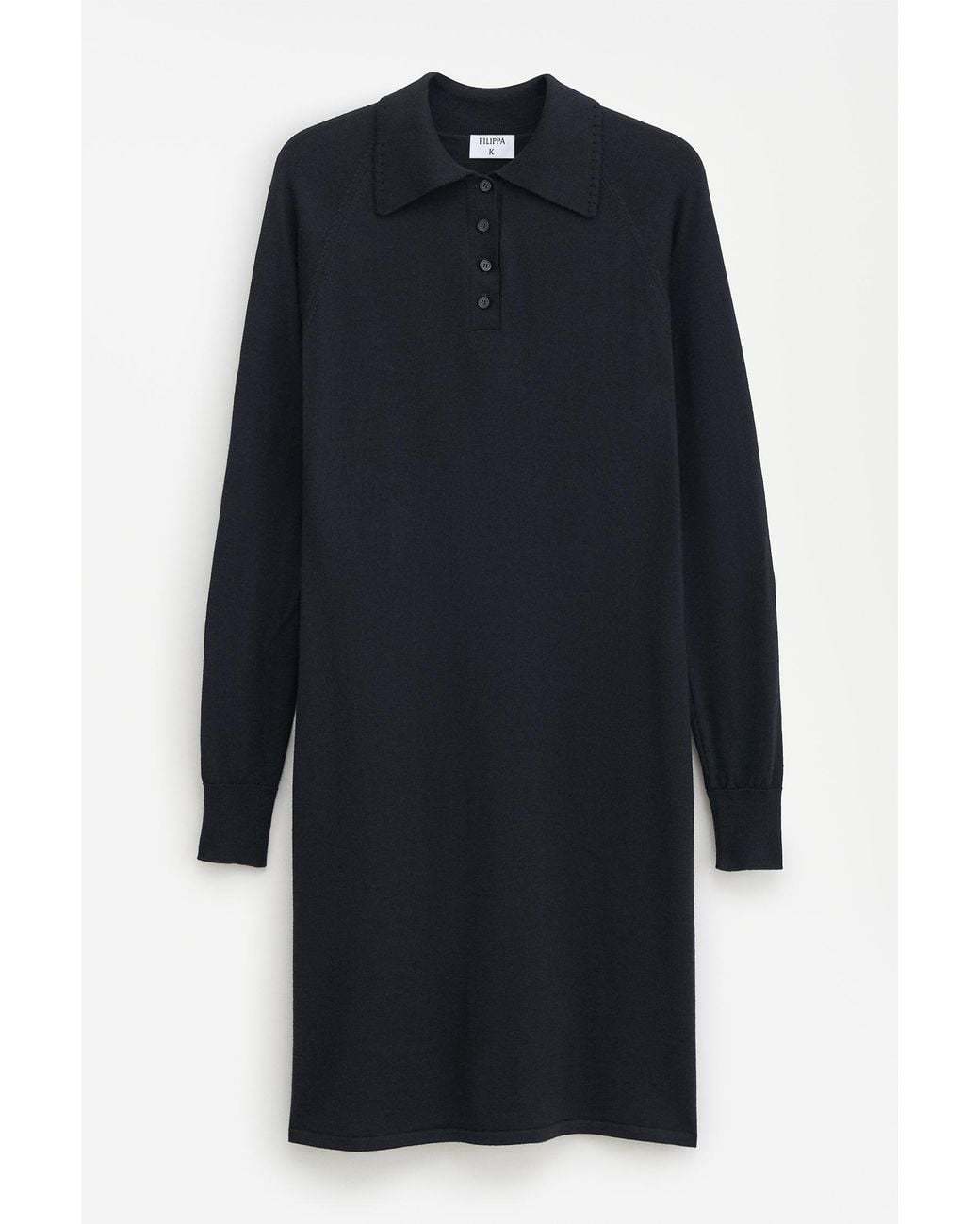 Filippa K Black Polo Merino Dress