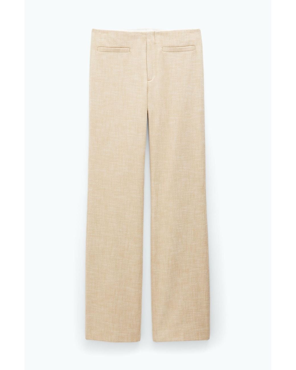 Filippa K Natural Straight Textured Trousers